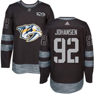 Herren Nashville Predators Eishockey Trikot Ryan Johansen #92 Authentic Schwarz 1917-2017 100th Anniversary